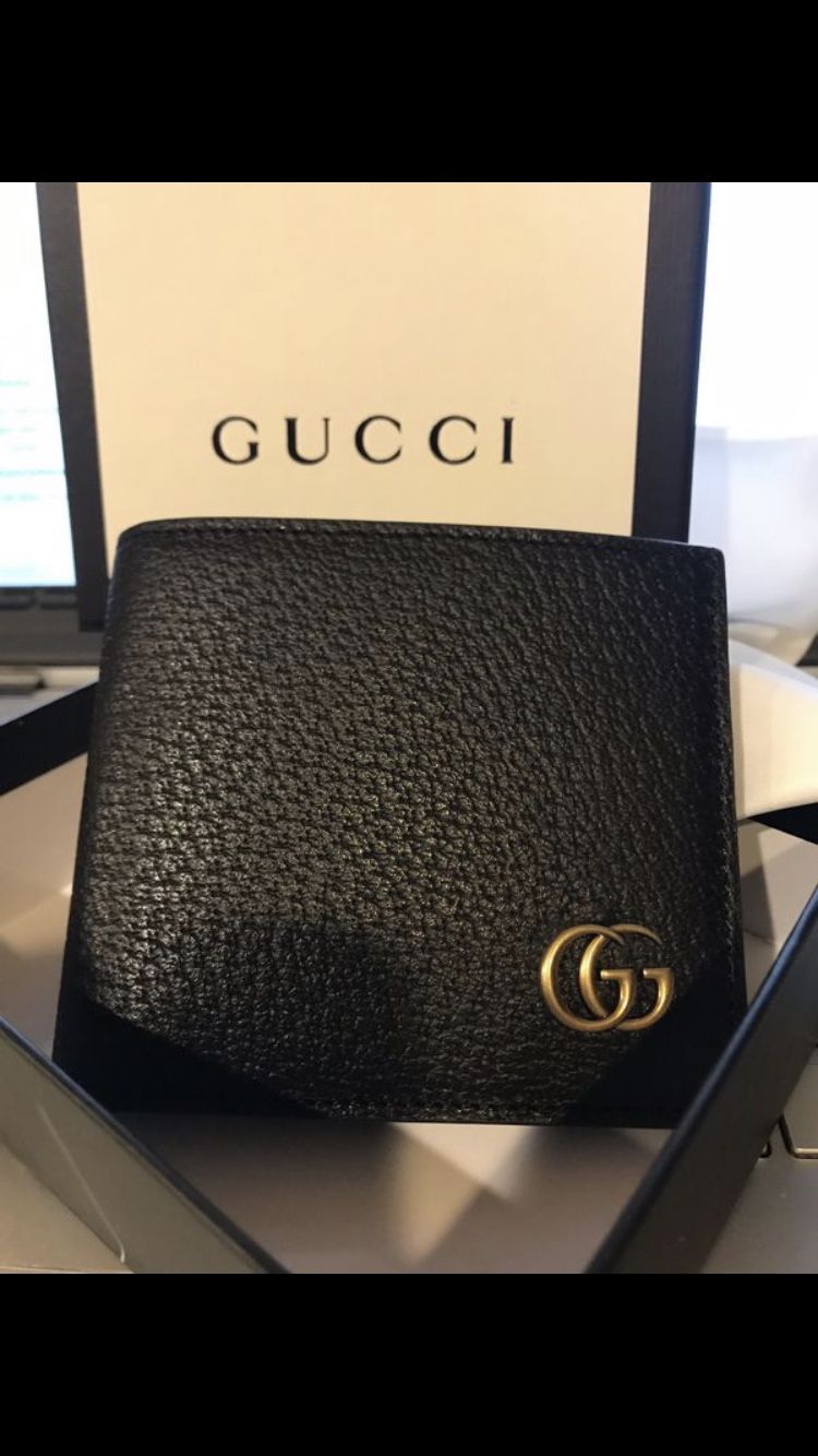 gucci black leather men’s wallet