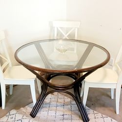 Glass & Wood Table