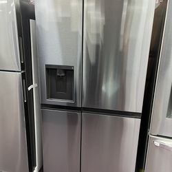 Refrigerator-LG Open Box Side By Side Refrigerator With 1 Year Warranty 