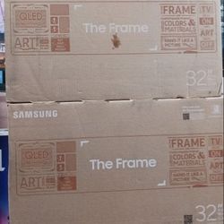 32" Screen Frame TV By Samsung 2022 Model. 1 Year Warranty. No Wallmount Inc