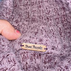 Free People Purple Soft Sweater Dress Small  Or Medium 