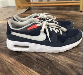 Nike Air Max SC Shoes Size 11.5 Obsidian Track Red and Blue