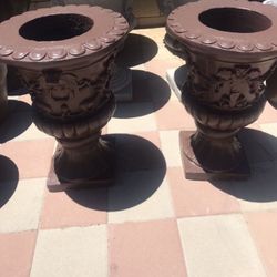 New Flower Pots Made Out Of Cement Perfect Gift 