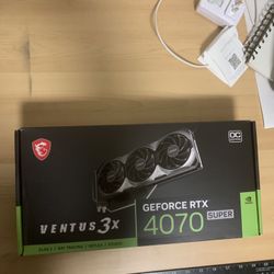 MSI - NVIDIA GeForce RTX 4070 SUPER 12GB VENTUS 3X OC 12GB GDDR6X PCI Express 4.0 Graphics Card - Black