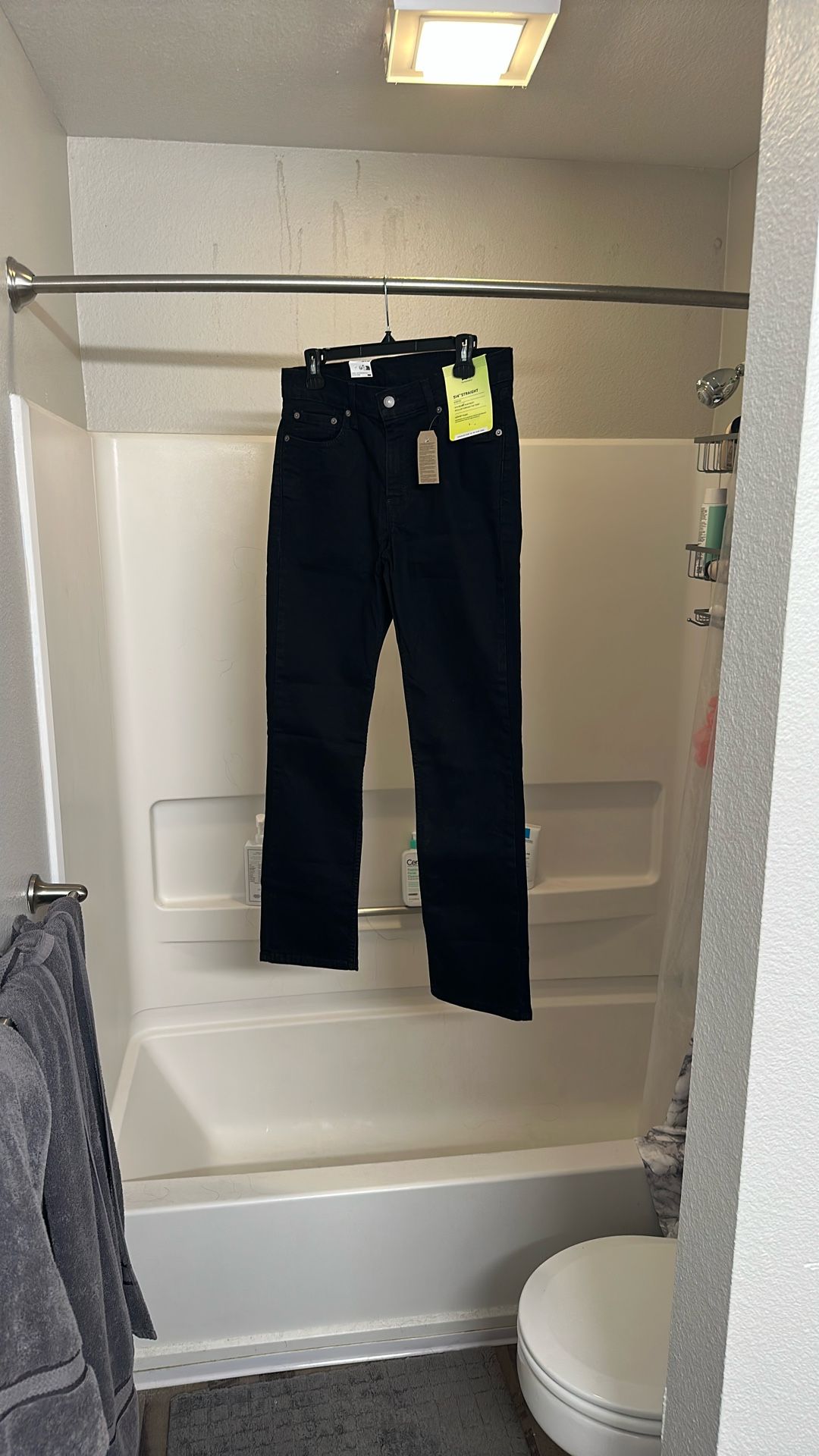 Levi’s Black 514 Straight Jeans