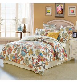 Helthep Luxury Bohemian Damask Floral King Size 3Pcs（1 Duvet Cover+ 2 Pillowcases/Shams Farmhouse Shabby Flower Colorful Red Orange 100% Egyptian Cott