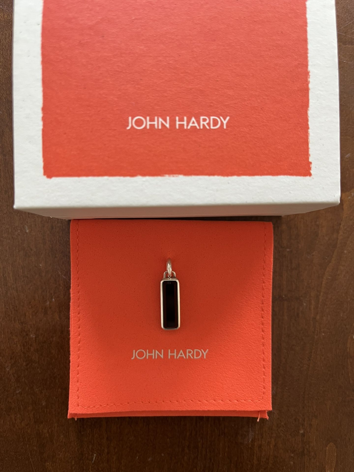 John Hardy Black Onyx Talisman Necklace, Sterling Silver. Brand New With Box