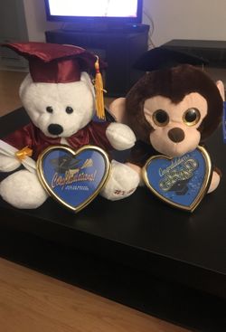 Graduation bear & monkey