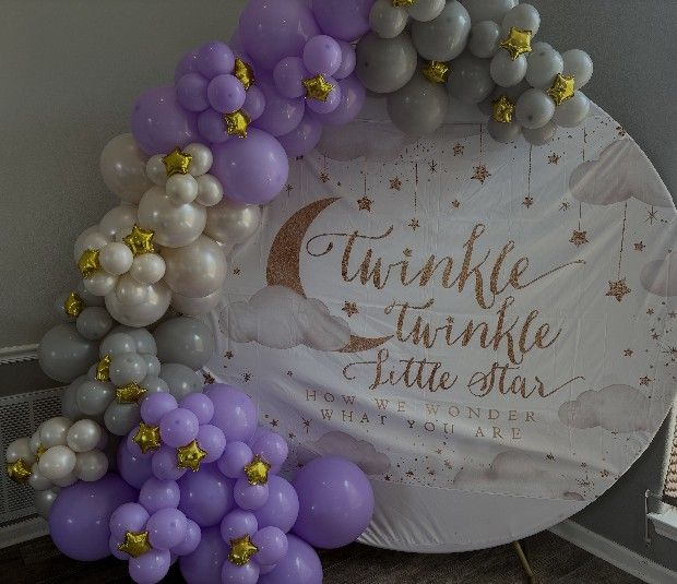Gender Reveal Balloons Garland