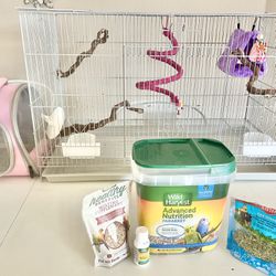 Bird Cage With Everything Included 