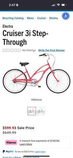 Women’s Electra Cruiser 3i Step Through