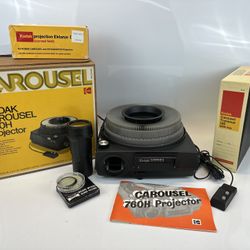 Kodak Carousel 760H Auto Focus 35mm Slide Projector Vintage Tested Works SEE