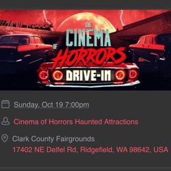 Cinema Of Horror Ticket
