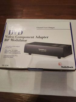 Radio Shack RF Modulator DVD Video Component Adapter 15-1214
