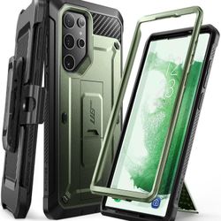 SUPCASE Unicorn Beetle Pro Series Case for Samsung Galaxy S22 Ultra 5G (2022 Release), Full-Body Dual Layer Rugged Belt-Clip & Kickstand Case  