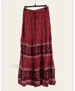Long  boho Floral skirt “large”