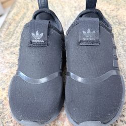 adidas NMD 360 Black Unisex Kids Slip On Sneakers US 8K Synthetic Foam Rubber