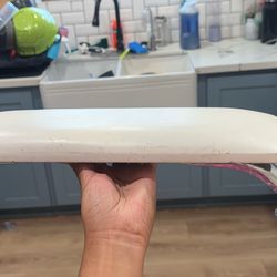 White Nail Hand Rest - Used Condition