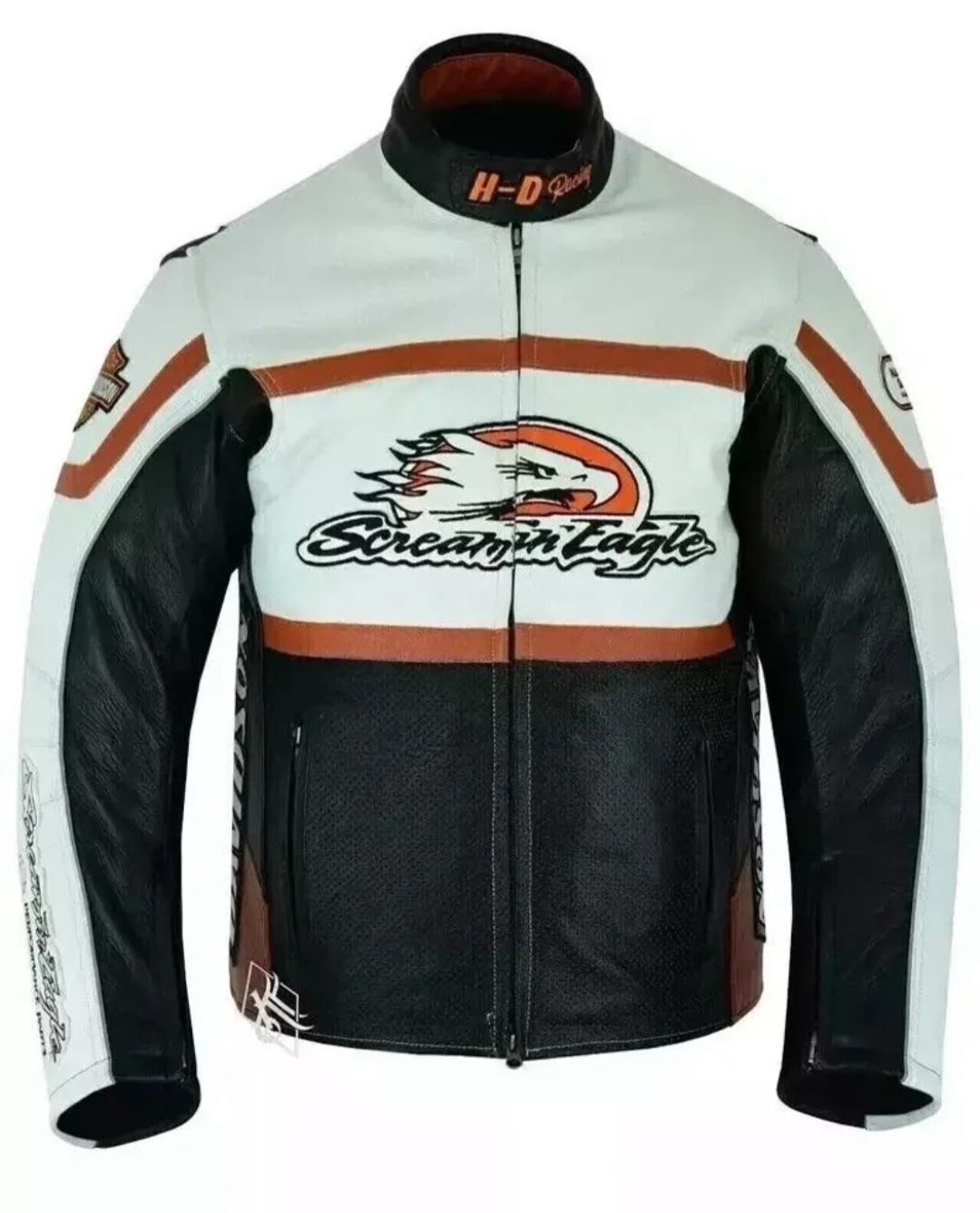  MENS XL LEATHER HARLEY DAVIDSON JACKET. SCREAMIN EAGLE..