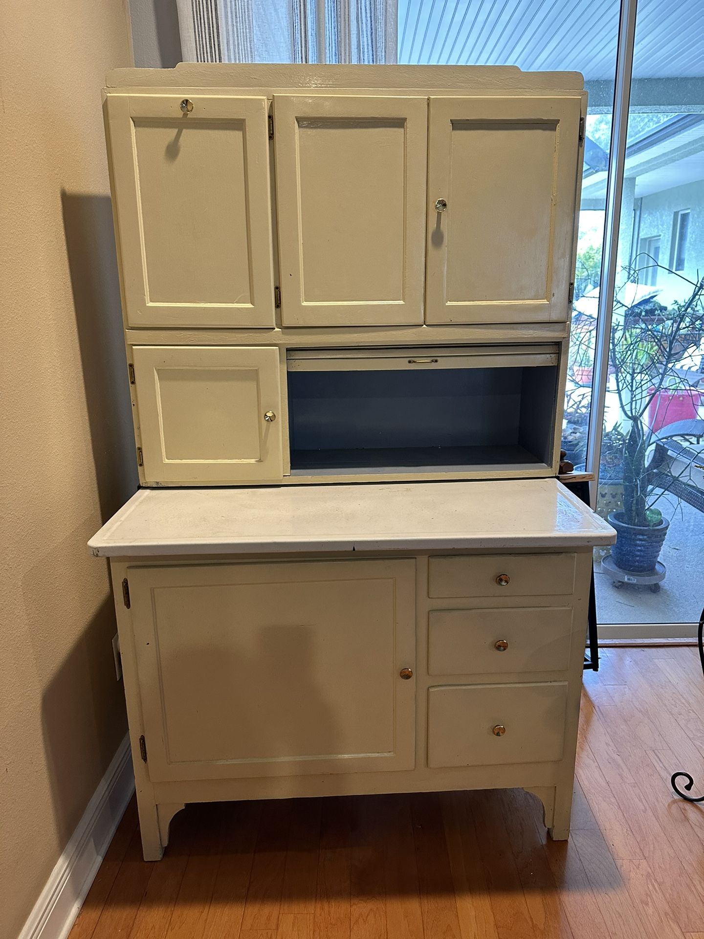 Hoosier Cupboard Cabinet Farmhouse Antique Kitchen