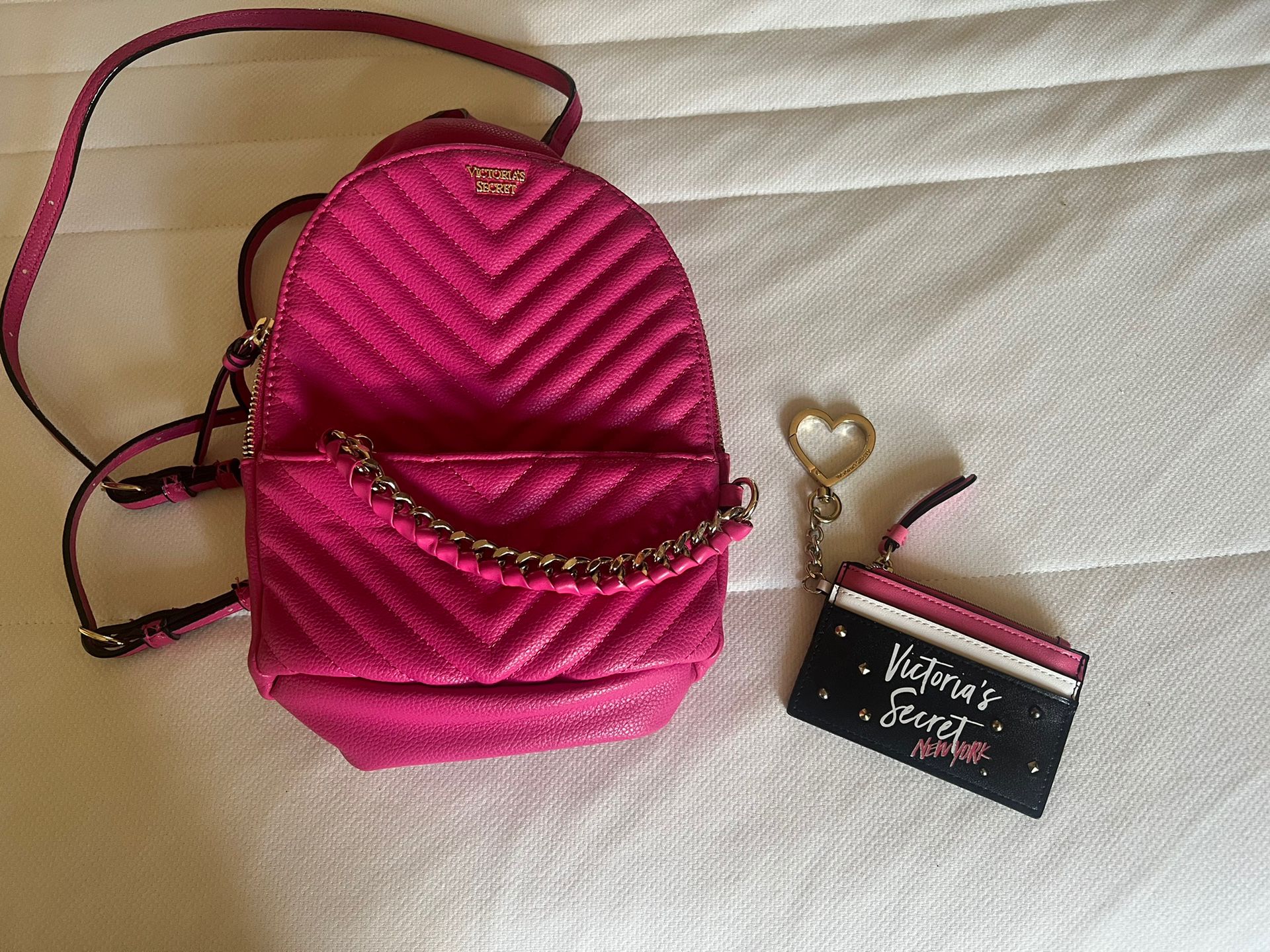 Victoria’s Secret’s Small Backpack + Keychain Wallet 