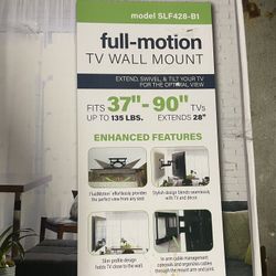 Tv Mount Full Motion “37-90” New 