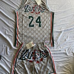 Lakers Medium And Large Shorts And Jersey New W Tags 