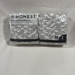 Honest Clean Diapers Size 2 /38 Diapers 