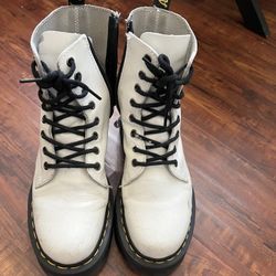 White Dr. Martens Women 7 $50