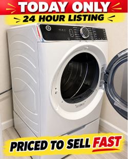 GE 7.8 Cu Ft Smart Front Load Electric Dryer  – Works Great