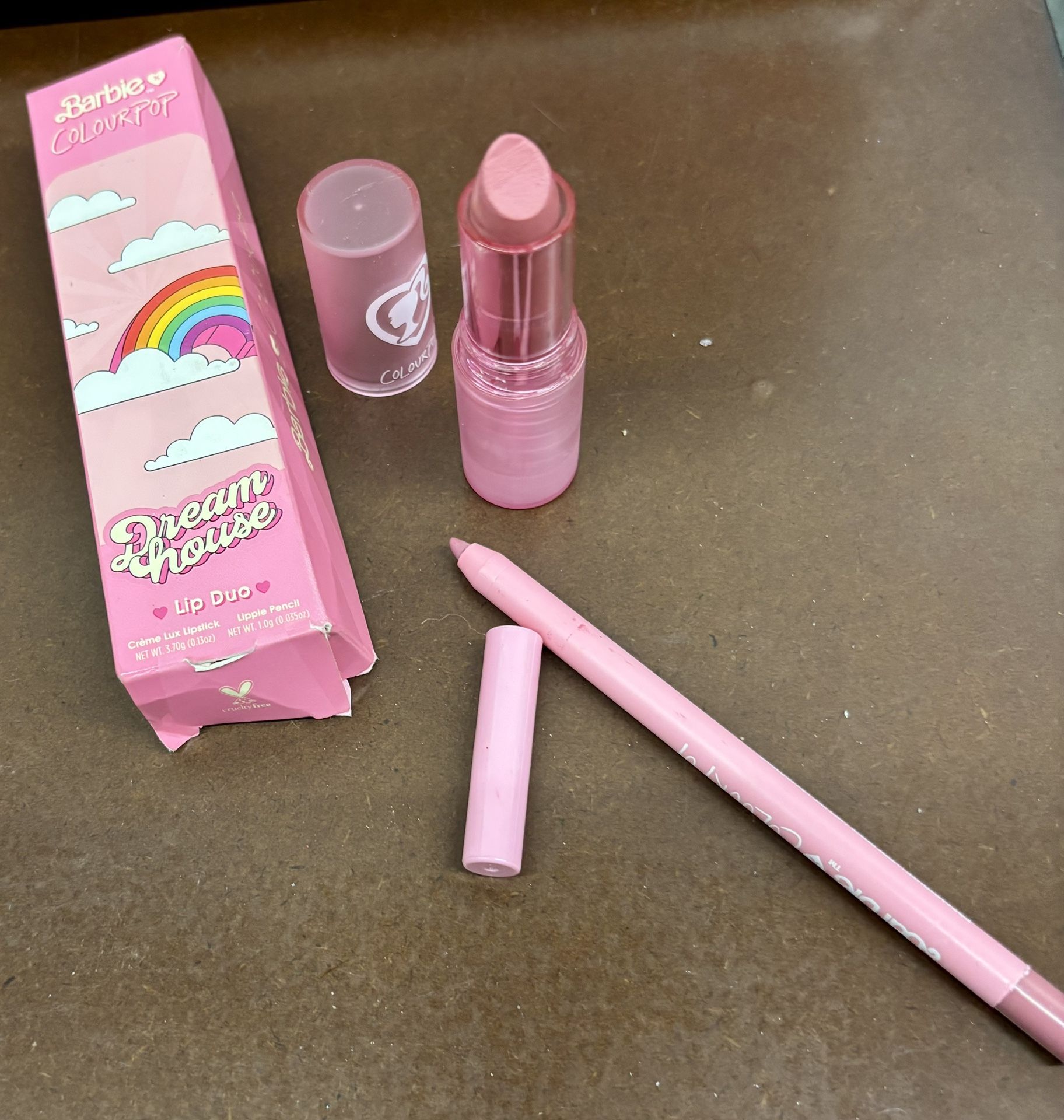 Colourpop Barbie Lux Lipstick and Liner Set in Dreamhouse (Cool Pink)