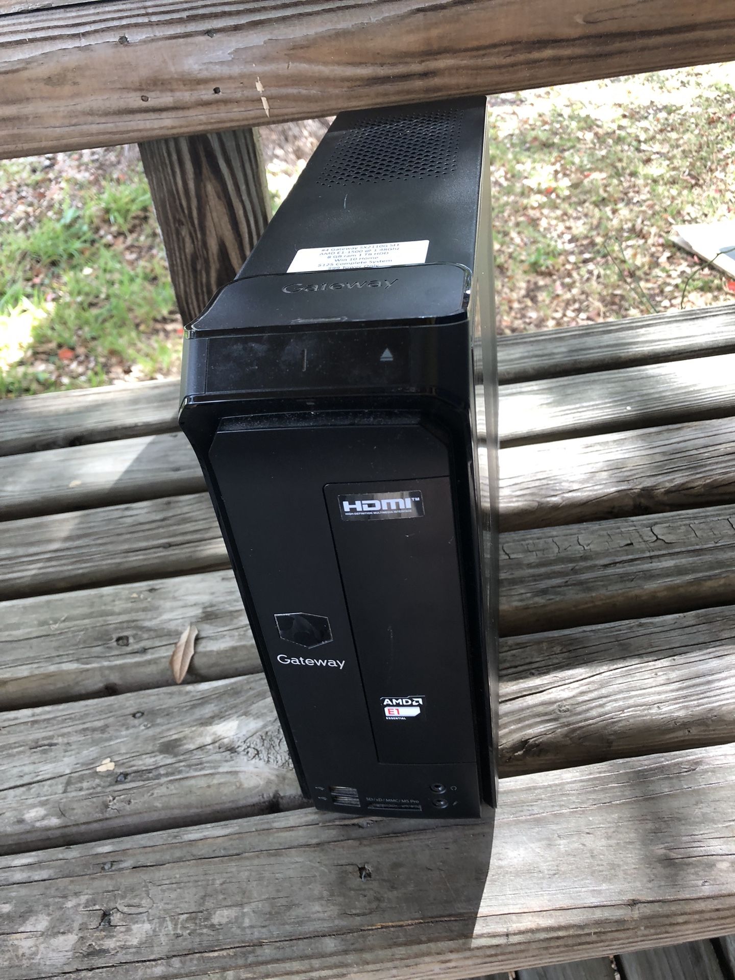 #4 GATEWAY SX2110G SFF AMD E1-1500 8GB RAM 1 TB HDD WIN10 HOME 30 DAY WARRANTY!!