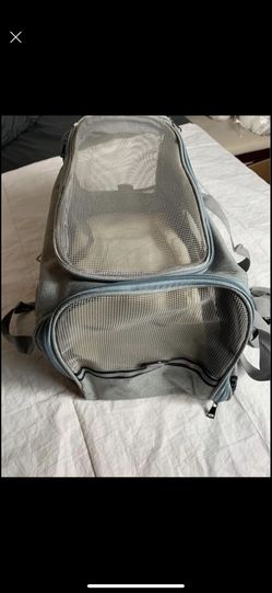 16 x 9 x 11 inch Grey Pet carrier tote