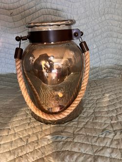 GOLD WASHED CANDLE HOLDER - HOME DECOR