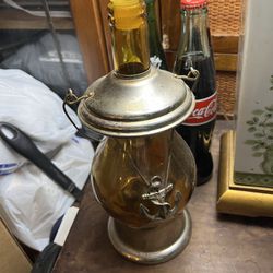Antique, Collectible Lantern, Liquor Bottle