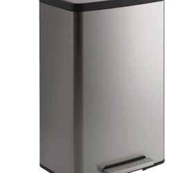 Kohler 13 Gallon Step Trash Can, Stainless Steel