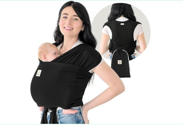 KeaBabies Baby Wrap Carrier Ring Sling - Easy to Wear, Adjustable D-Lite Baby Carrier Newborn to Toddler