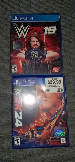 WWE 2K19 and WWE 2K24 PS4 Games Bundle