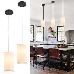 Fabric Pendant Lights For Kitchen Island
