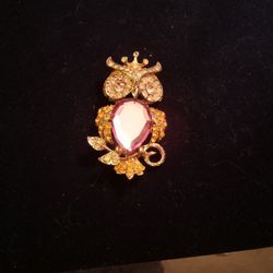Large 2.5" Owl Brooch