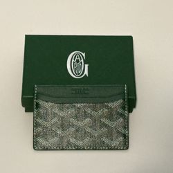 Goyard Card Holder Green 