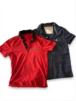 2 Men’s Polo Shirts (Armani Exchange (XS) and Nautica (Small Slim)