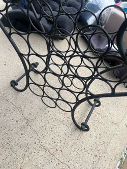 Glass Wine table and wine holder