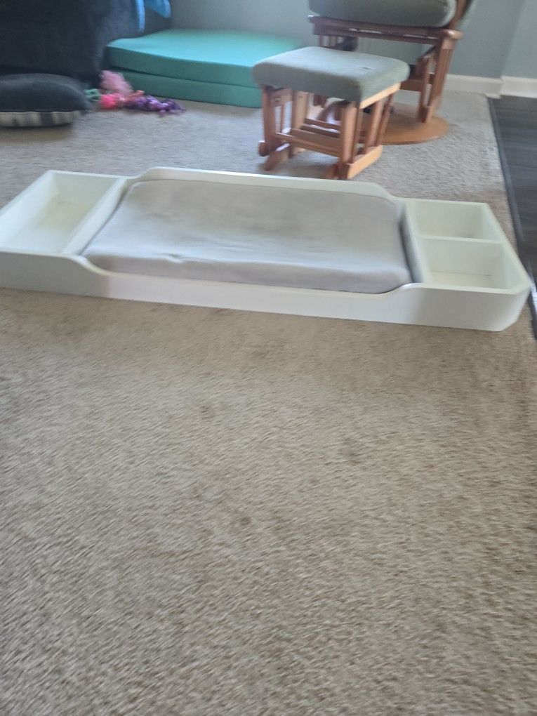 Dresser topper changing table