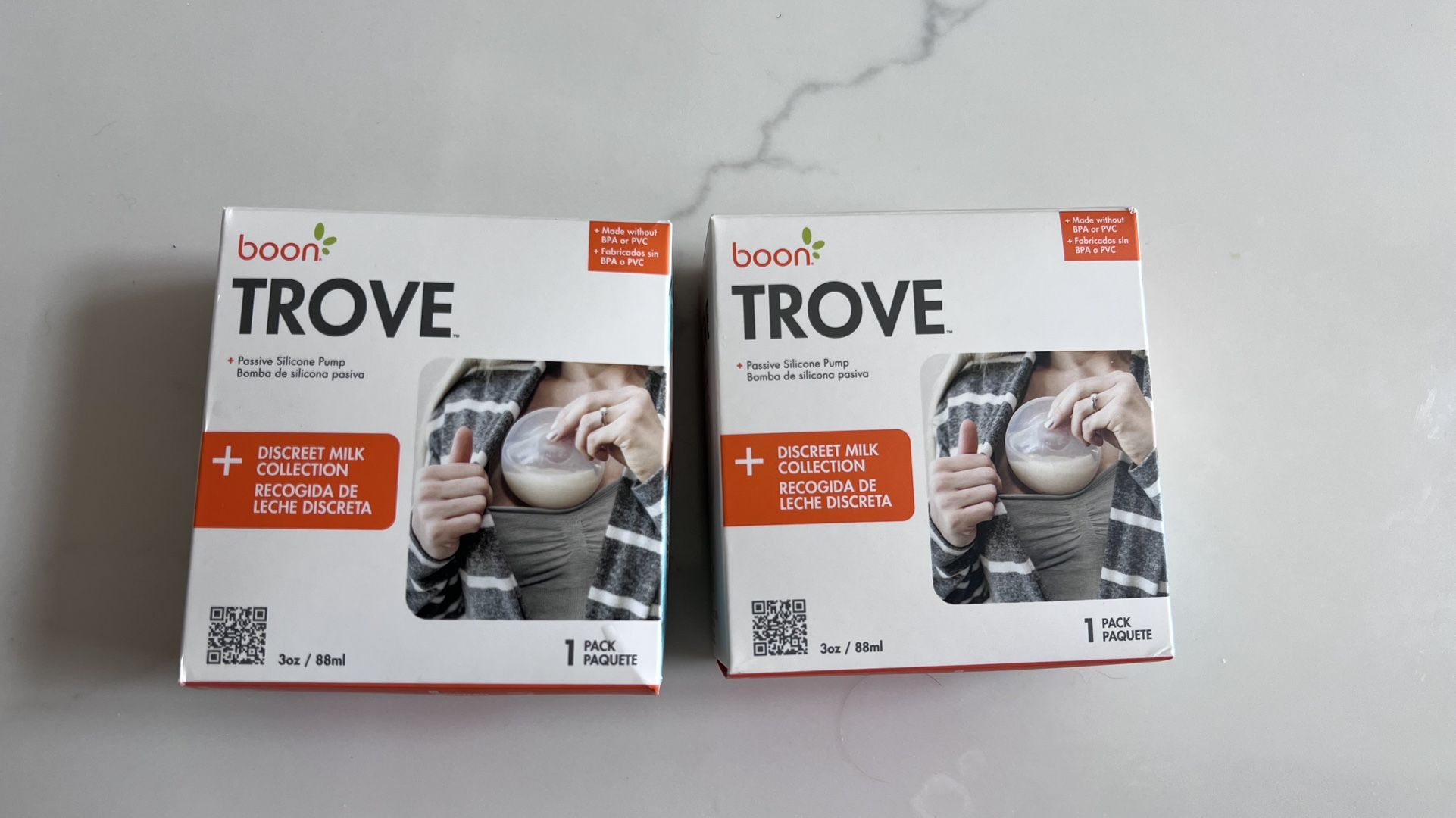 Boon TROVE Silicone Manual Breast Pump-Hands Free Breast Milk Collector (2)