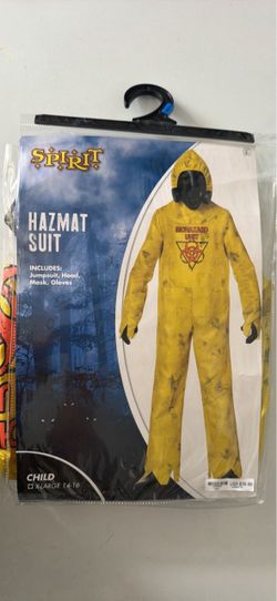 Spirit Halloween Child Hazmat Suit Size XL Halloween Costume
