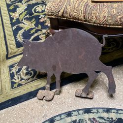 Large Metal Yard/garden Javelina Decor
