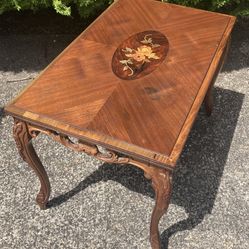 Antique Victorian end table not mid century modern
