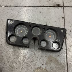 Old School Chevy Truck Gauge Cluster . Fits Older C10 And Blazer 