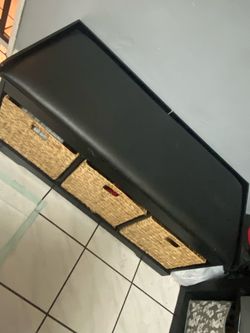 Beautiful Bench w/storage boxes